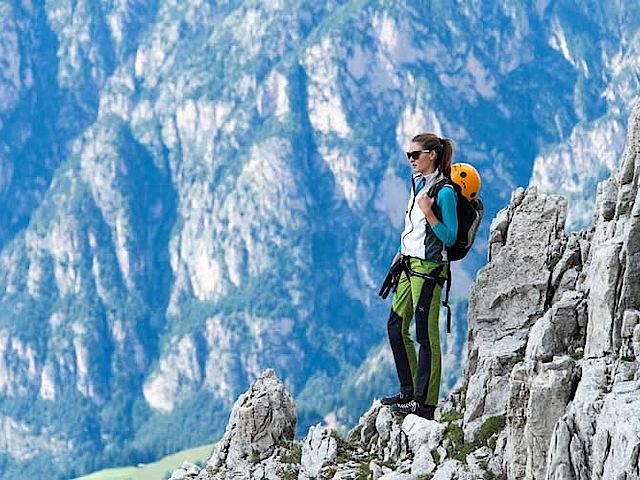 Die Formenvielfalt der Dolomiten macht dieses faszinierende Gebirge zu einem beliebten Revier für Kletterer aus der ganzen Welt