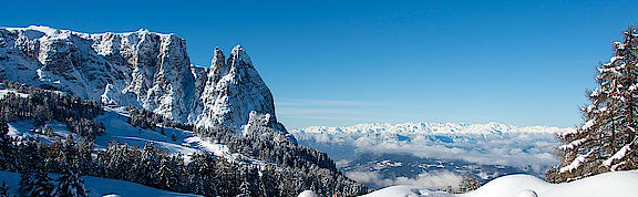 Lo Chalet Dolomites sorge su una pista da sci nel cuore del comprensorio Alpe di Siusi